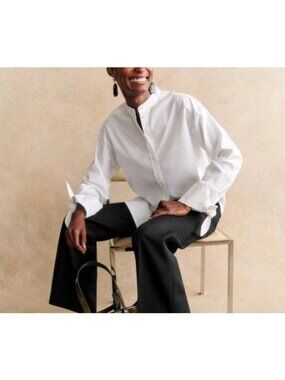 SEZANE Vannie Chemise blouse size 34 US 2 color White NWT